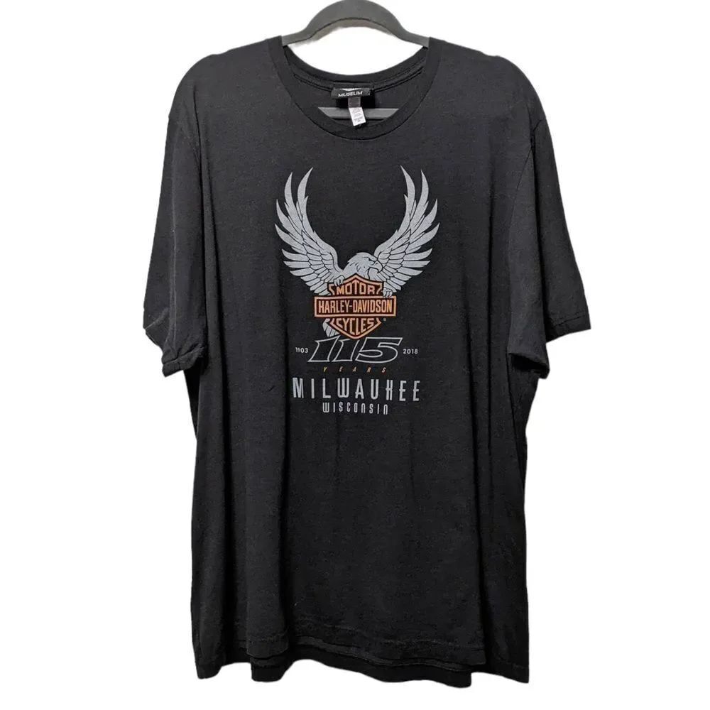 HARLEY DAVIDSON Milwaukee Wisconsin Museum Eagle Logo Tee 3XL